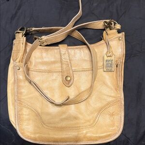 Frye Tan Leather Shoulder Bag